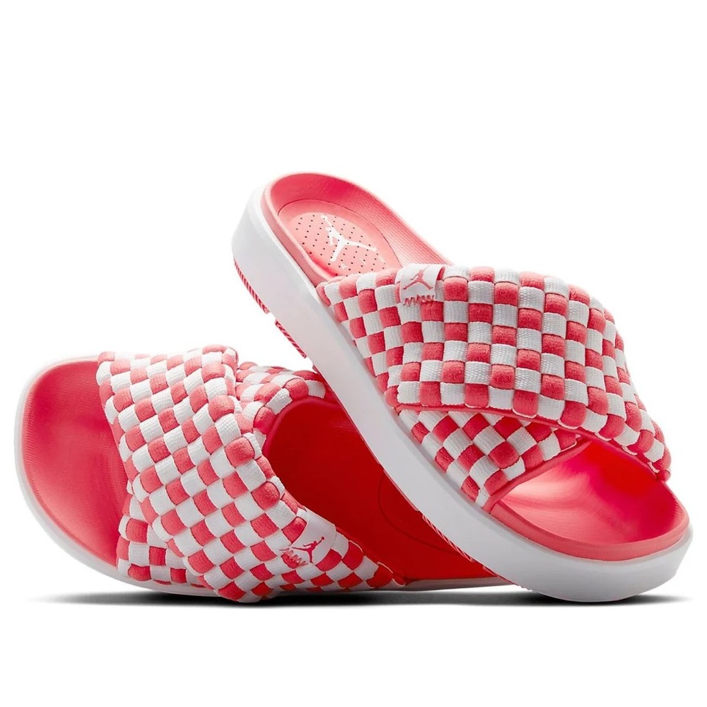 Women’s Jordan Sophia Slide Sandals - Pink and White